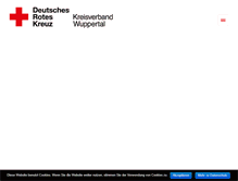 Tablet Screenshot of drk-wuppertal.de